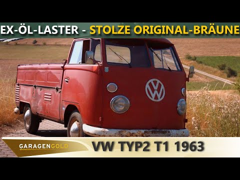 Ex-oil truck with a proud tan - garage gold VW Transporter Type 2 T1