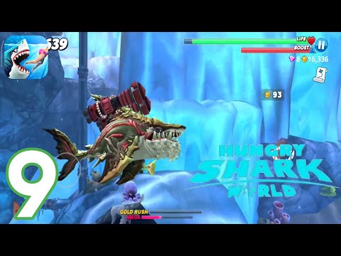 Hungry Shark World - Gameplay Walkthrough Part 9 - Ancient Megalodon Unlocked (Android, IOS)