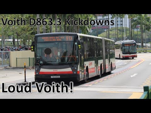 [SMRT]LOUD VOITH D863.3 Kickdowns - TIB1243S On 913 (Mercedes Benz O405G Hispano Habit)