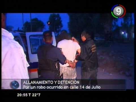 Canal 9 Bahía Blanca - Allanamiento y detención por robo en calle 14 de Julio