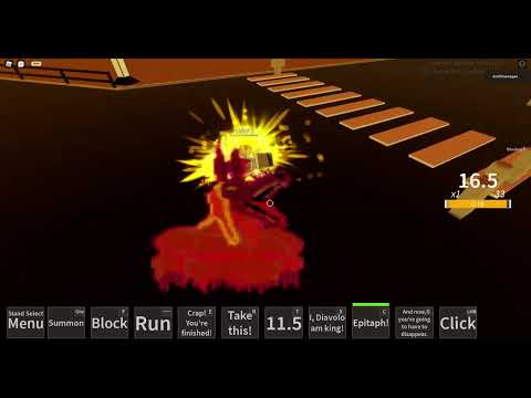 Roblox JoJo game n | King Crimson death combo