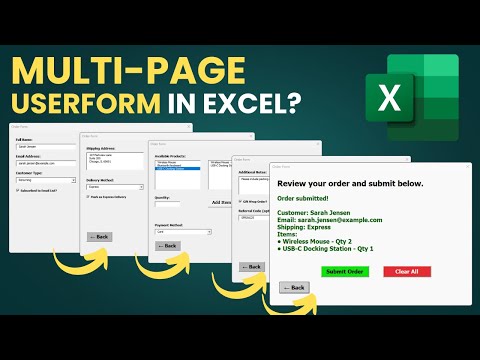 Multi-Page UserForm in Excel? Here’s How to Build One From Scratch 💻✅