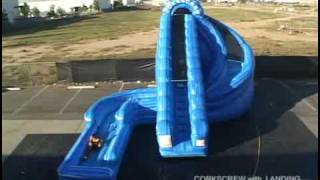 preview picture of video 'CorkScrew Waterslide!  Outrageous Events 770-786-9856'