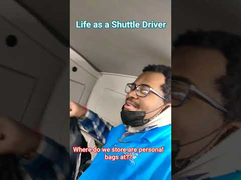 A vida como motorista de transporte de aeroporto. Protegendo nossos itens pessoais.