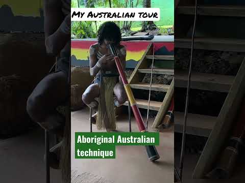 Didgeridoo playing||Bhavani||nurture5||Australia trip 23|| #shorts