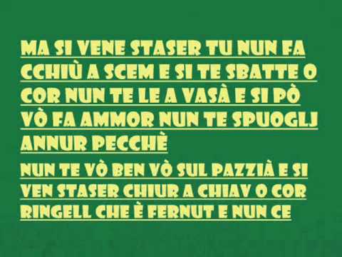 Ma si vene stasera.Alessio