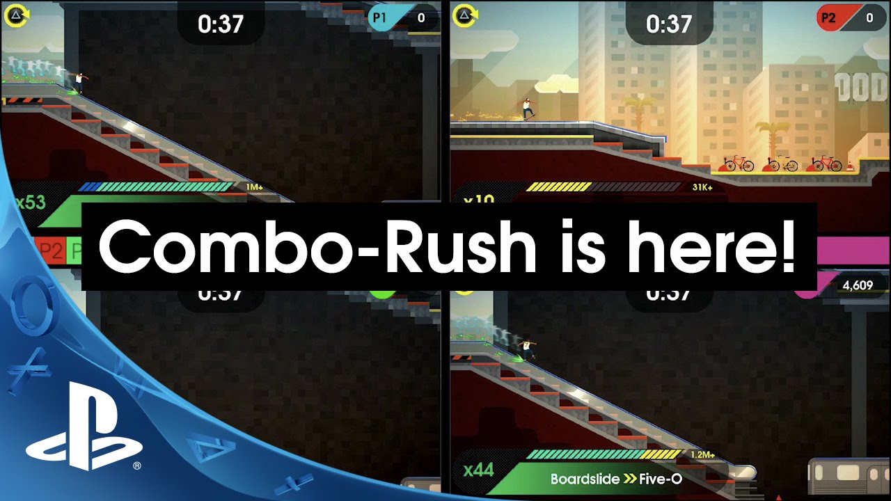 OlliOlli2 obtiene Combo-Rush, un modo multijugador local de 4 jugadores, disponible hoy