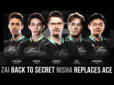 Zai Returns to Team Secret, Nisha Replaces Ace - No Dendi?! - Players Gameplay Compilation - Dota 2