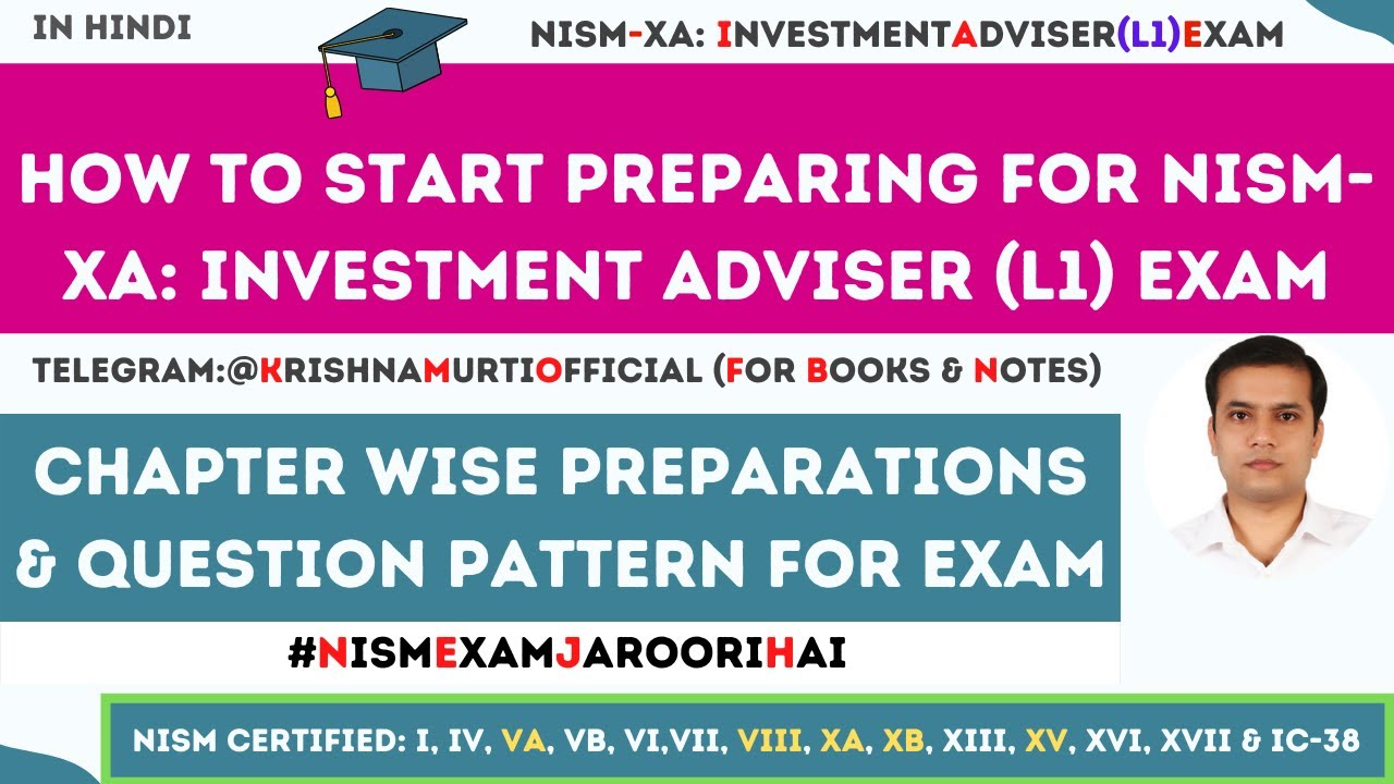 How to start preparing for NISM-XA: Investment Adviser (L1) Exam | NISM Investment Adviser (L1) Exam