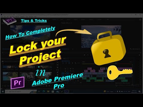How to Completely Lock and Unlock Your  Project in Adobe Premiere Pro, Video Editing Tips and Tricks