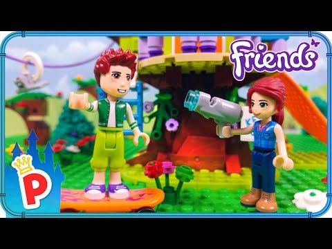 Lego Mia Builds Tree House With Daniel Lego Friends Stop Motion