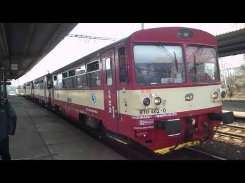 Odjezd vlaku Os 17609 (ČD 810.482 + 814.033) - Chomutov město, 16. 4. 2013
