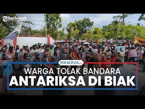 Warga Biak Demo Tolak Pembangunan Bandara Antariksa dan Markas TNI