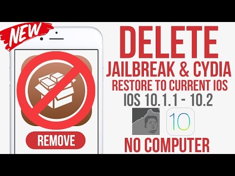 Remove Cydia & Jailbreak + Restore iPhone to existing iOS firmware 10.1.1 - 10.2