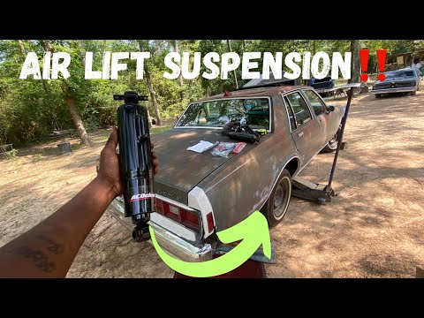 INSTALLED AC DELCO AIR LIFT SHOCKS TO THE 1985 BOX CHEVY PROJECT! (MAJOR DIFFERENCE)