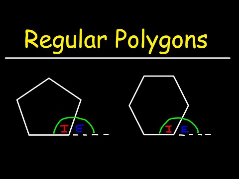How To Calculate The Interior Angles and Exterior Angles of a Regular Polygon