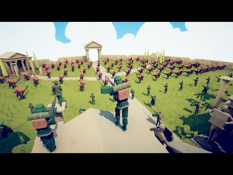 Roman Army vs Raptor Riders Tabs - Totally Accurate Battle Simulator