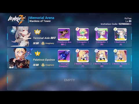 Honkai Impact 3 SEA | Memorial Arena Master | Wardens of Tower 38272/31893 | TA PE(S2+)