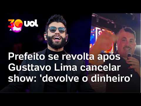 Gusttavo Lima cancela show e revolta prefeito que o contratou: ‘ladrão’
