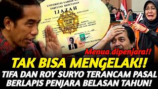 Download lagu TIFA & ROY SURYO GAK BISA NGELAK! BUKTI TERDAKWA KASUS IJAZAH JOKOWI TERANCAM PENJARA BELASAN TAHUN! mp3
