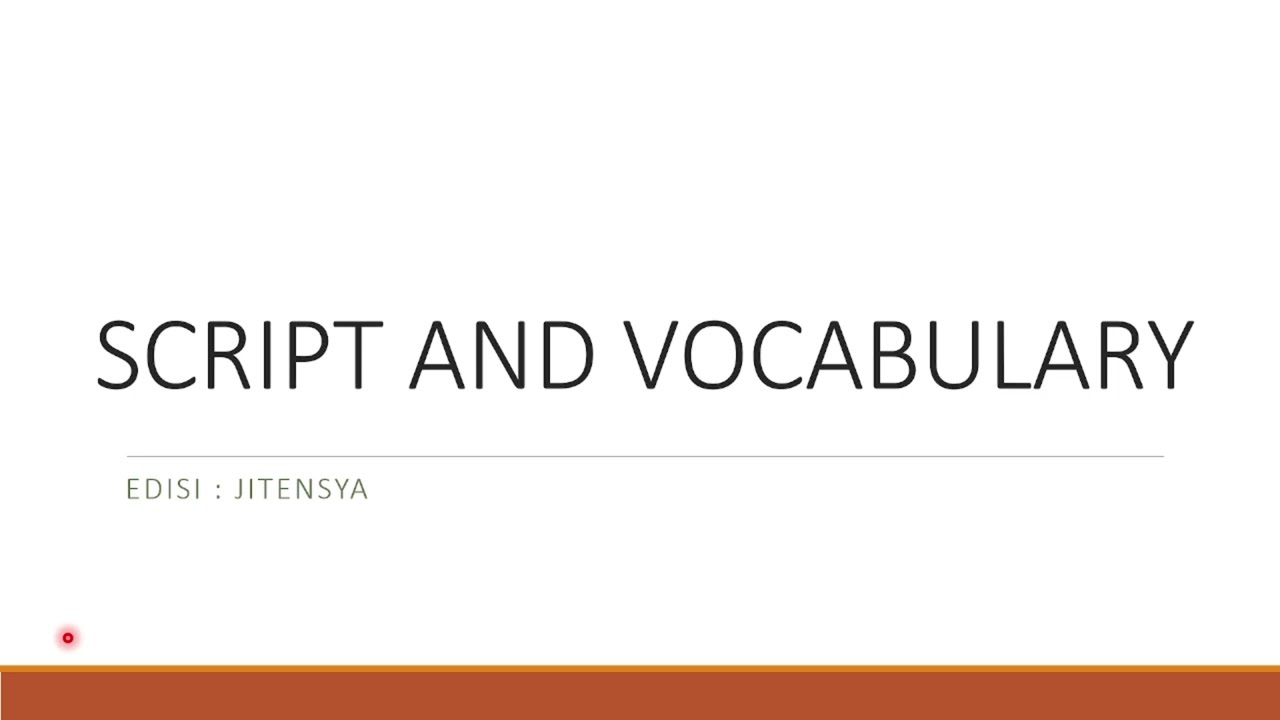 PENJELASAN SOAL JFT SCRIPT AND VOCABULARY #JITENSYA