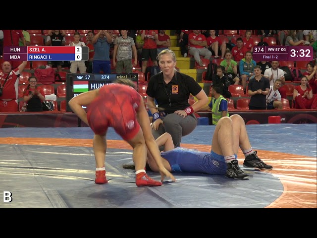 216 | 374 | Cadets WW 57kg | Final 1-2 | SZEL Anna Hella (HUN) | RINGACI Irina (MDA)