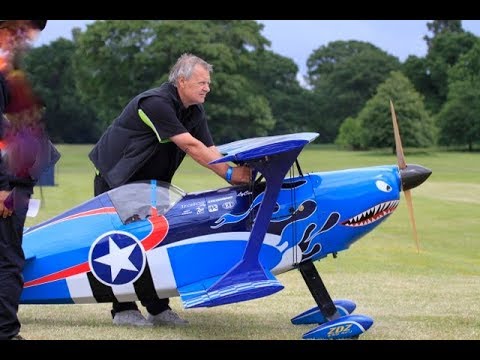 GIANT 55% RC PITTS CHALLENGER PITBULL MUSCLE BIPLANE DISPLAY - ROBBIE AT WESTON PARK - 2018