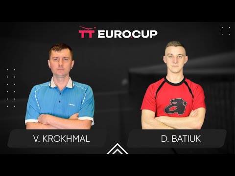 15:30 Vitalii Krokhmal - Dmytro Batiuk 14.09.2025  TT Euro.Cup Ukraine Master. TABLE 4