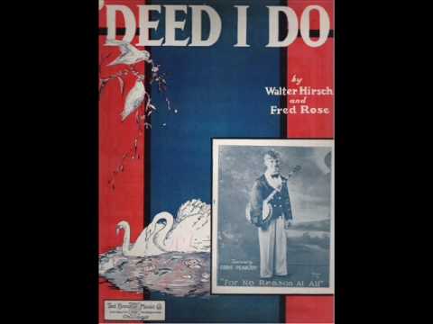 Roaring Jazz of the year 1927, Al Lentz Orchestra - 'Deed I Do