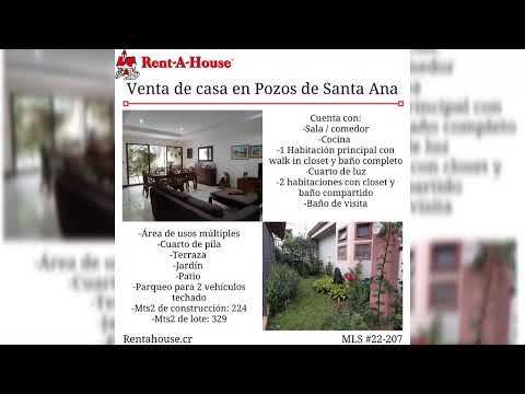 Imagen de Alquiler de Casas en Pozos - Santa ana Pozos - SAN JOSÉ