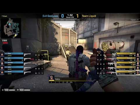 CS:GO POV Demo Liquid Twistzz (24/10) vs Evil Geniuses (de_overpass)