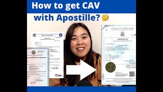 CHED CAV processing and DFA Apostille - 4 step process