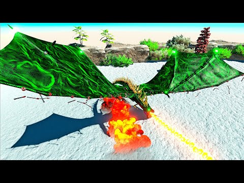 NEW EMERALD DRAGON vs ARMY OF UNITS - Animal Revolt Battle Simulator