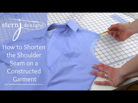 J Stern Designs l Quick Tip: How to Shorten the Shoulder Seam on a Constructed Garment