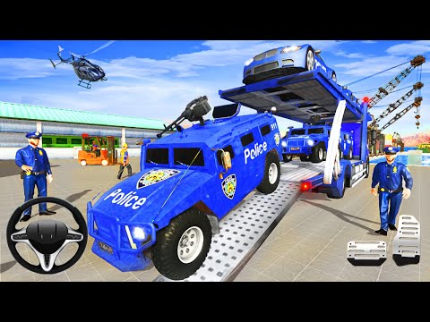 Grand Police Transport Truck - Police SUV Car Transport Truck - Android Gameplay