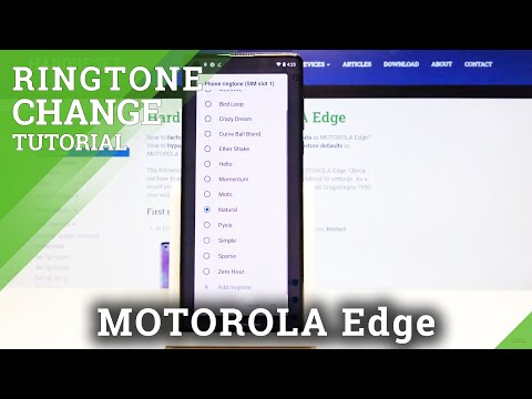 How to Change Ringtone in MOTOROLA Edge – Open Ringtone List