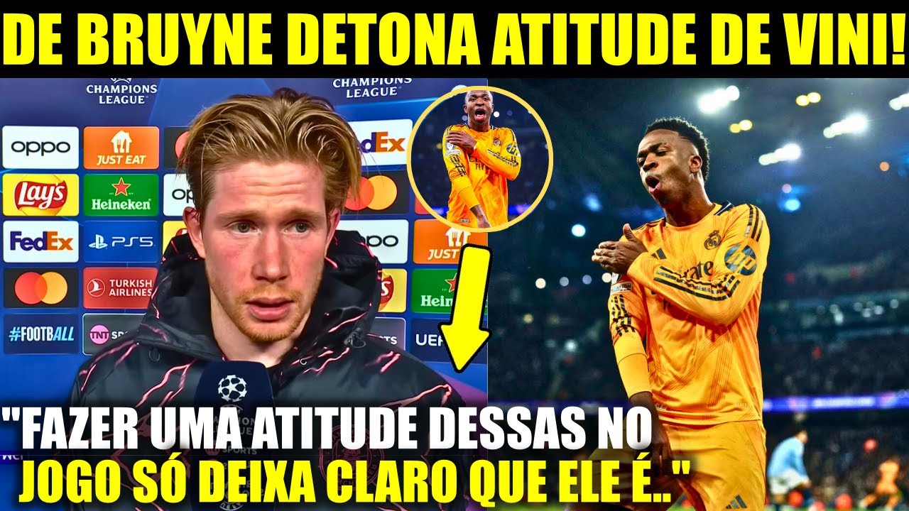 🚨 EITA! OLHA A FORTE RESPOSTA DO DE BRUYNE Á COMEMORAÇÃO DO VINI JR!