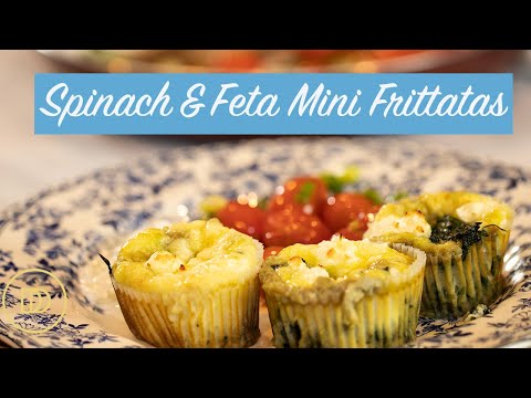 Spinach & Feta Mini Frittatas: Low-Carb/Keto recipes