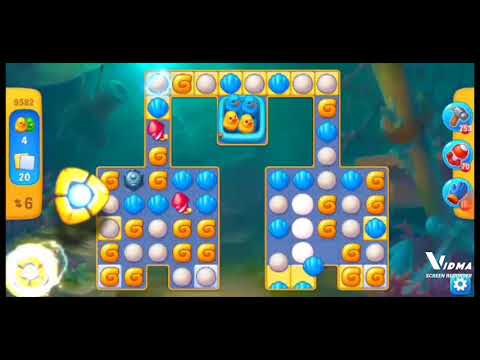 Fishdom. 9582 level no boosters and diamonds. 14 moves