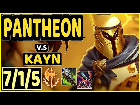 PANTHEON vs KAYN - 7/1/5 KDA JUNGLE GAMEPLAY - NA Ranked MASTER