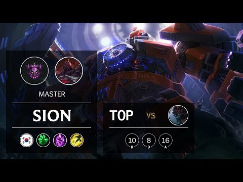Sion Top vs Maokai - KR Master Patch 9.13