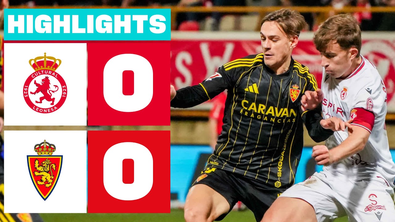 Cultural Leonesa vs Real Zaragoza Highlights