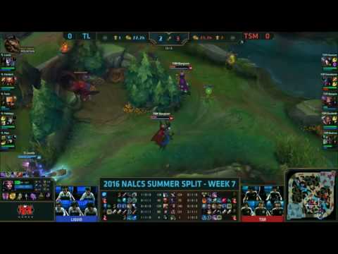 Liquid vs TSM Highlights, Game 1 NA LCS Week 7 Day 3 Summer 2016   TL vs TSM G1