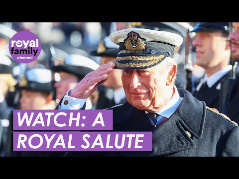 WATCH: King Charles Presides Over The Lord High Admiral's Division at Britannia Royal Naval College