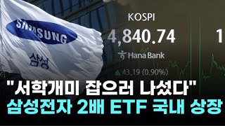 삼성전자 2배 ETF 국내 상장 임박…정부, 서학개미 잡으러 나섰다