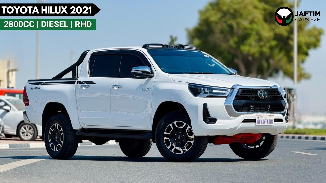 Toyota Hilux 2021| 2.8L DIESEL ENGINE | AT | RHD | HEAVY SPORTS BAR | ROOF MOUNTED LED LIGHTS | DIGITAL AC | ELEC video