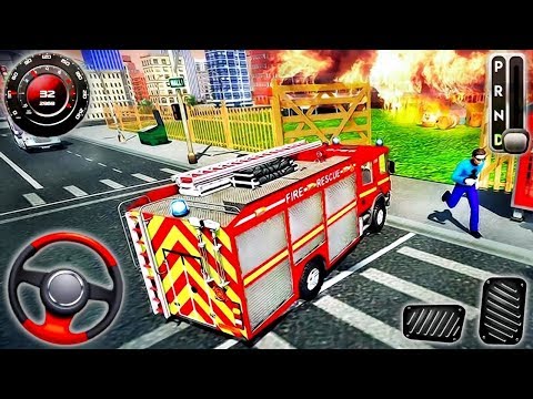 Real Fire Truck Driving Simulator - Fire Fighting Fireman's Daily Job Best app GamePlay