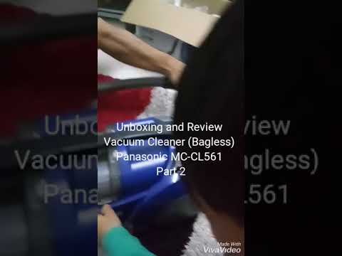 Unboxing and Review Vacuum Cleaner (Bagless) Panasonic MC-CL561