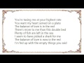 Howard Jones - The Balance of Love Give and Take Lyrics
