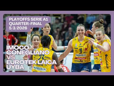 🏐Imoco Conegliano vs UYBA Busto | Quarter-Final Serie A1 Tigotà Playoffs | Italian League Women